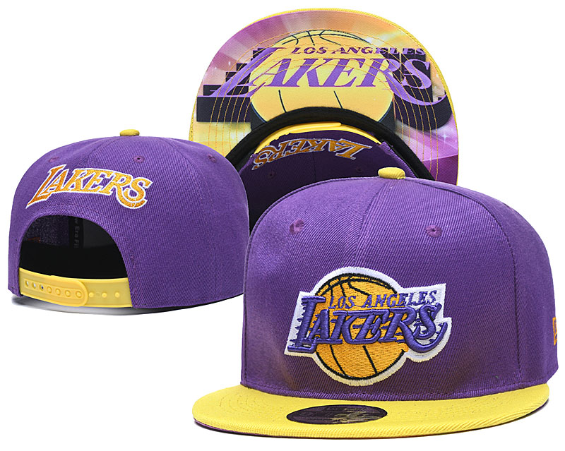 NBA Los Angeles Lakers Stitched Snapback Hats 016